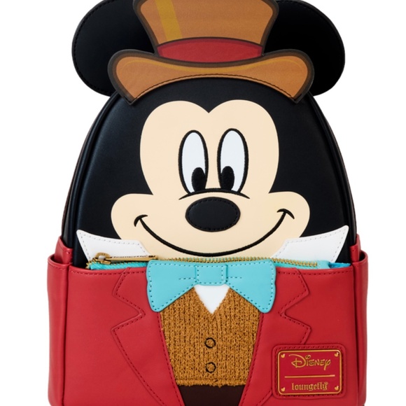NWT Mickey Mouse Bob Crachit Christmas Carol Mini Backpack - Picture 1 of 4